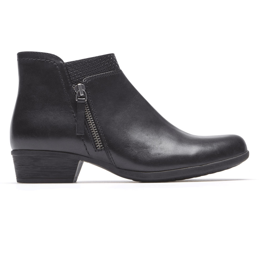 Rockport Singapore Womens Booties - Carly Black - EL9280175